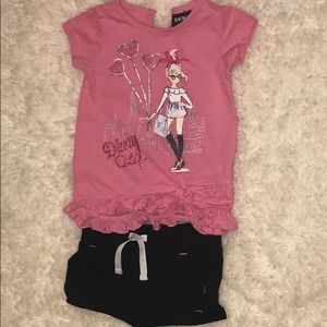 ☀️DKNY shirt with shorts.  Size 12m